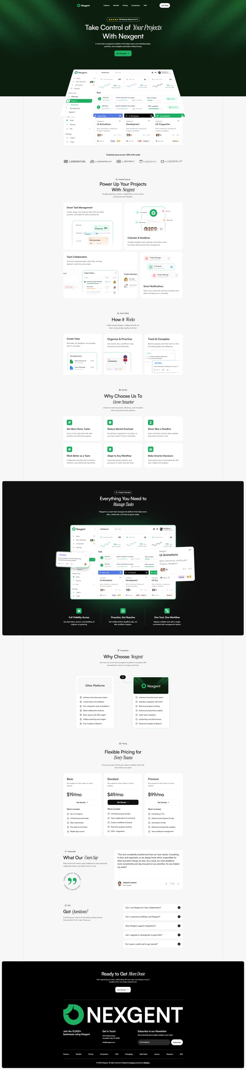 Nexgent - Technology Website Template